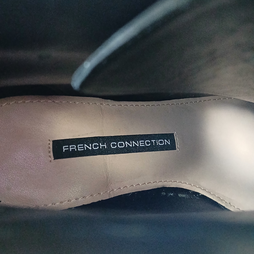 French Connection Black Ankle Booties Stylish Comfort. Sz‎ 8 - Picture 2 of 7